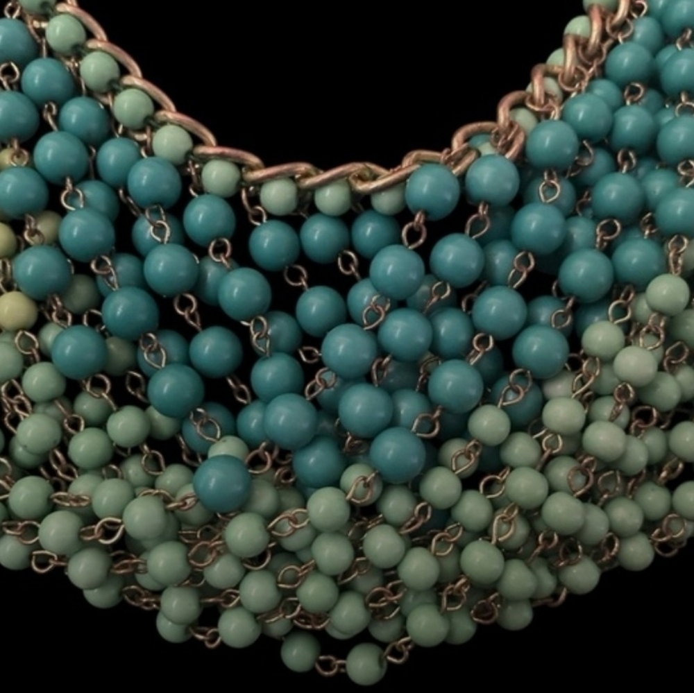J. Crew "Statement of the Art Peacock Necklace" - Picture 2 of 6